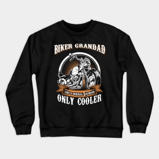 Only Cool Grandad Rides Motorcycles T Shirt Rider Gift Crewneck Sweatshirt